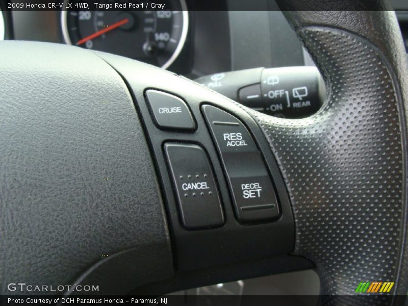 Tango Red Pearl / Gray 2009 Honda CR-V LX 4WD