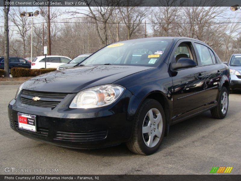 Black / Gray 2008 Chevrolet Cobalt LT Sedan