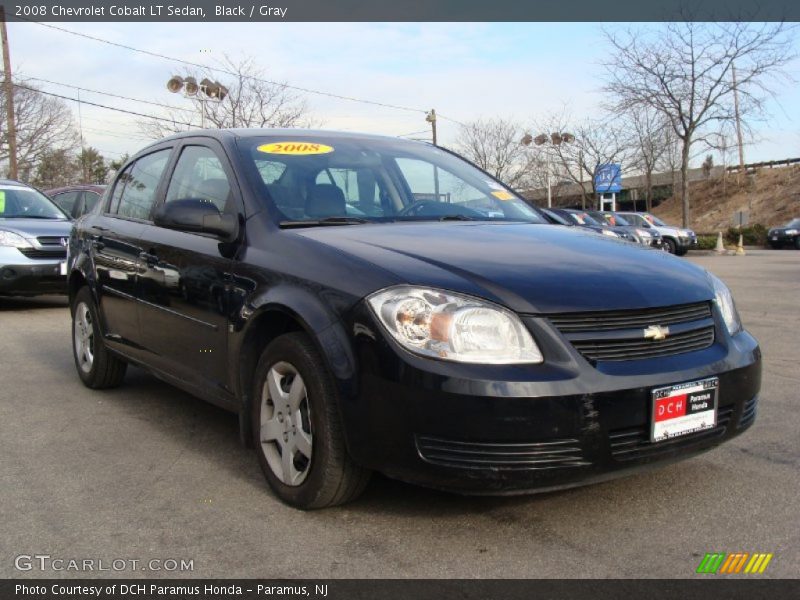 Black / Gray 2008 Chevrolet Cobalt LT Sedan