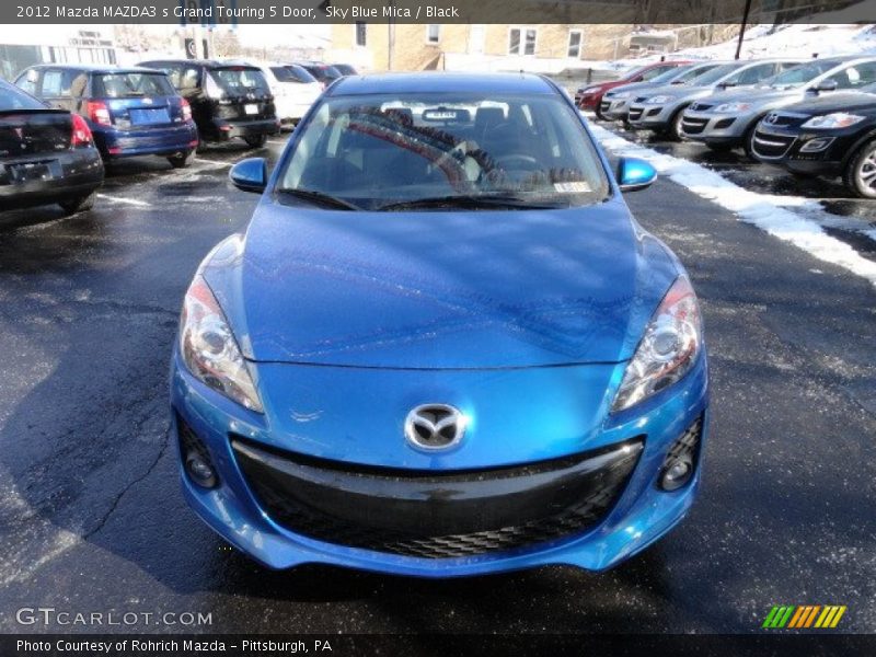 Sky Blue Mica / Black 2012 Mazda MAZDA3 s Grand Touring 5 Door