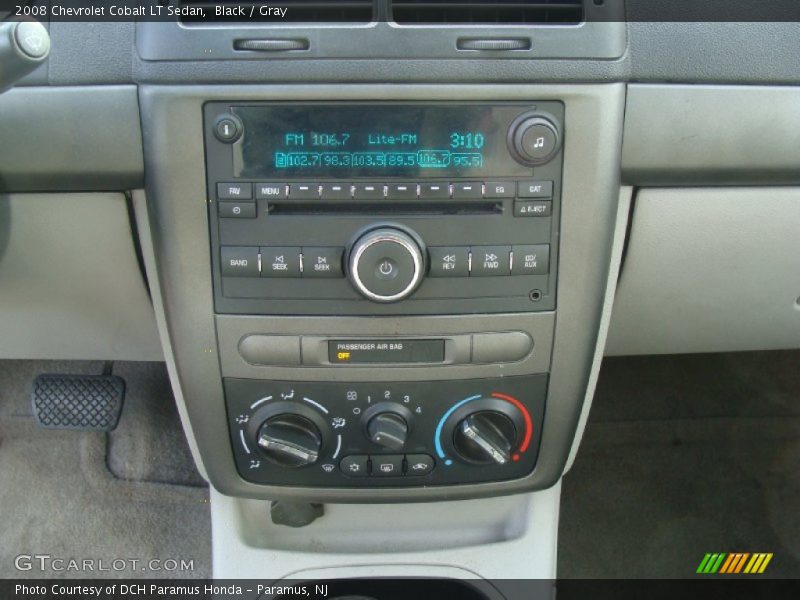 Black / Gray 2008 Chevrolet Cobalt LT Sedan