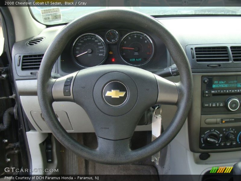 Black / Gray 2008 Chevrolet Cobalt LT Sedan