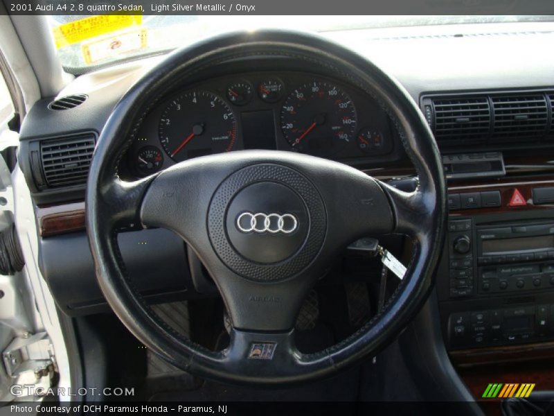 Light Silver Metallic / Onyx 2001 Audi A4 2.8 quattro Sedan