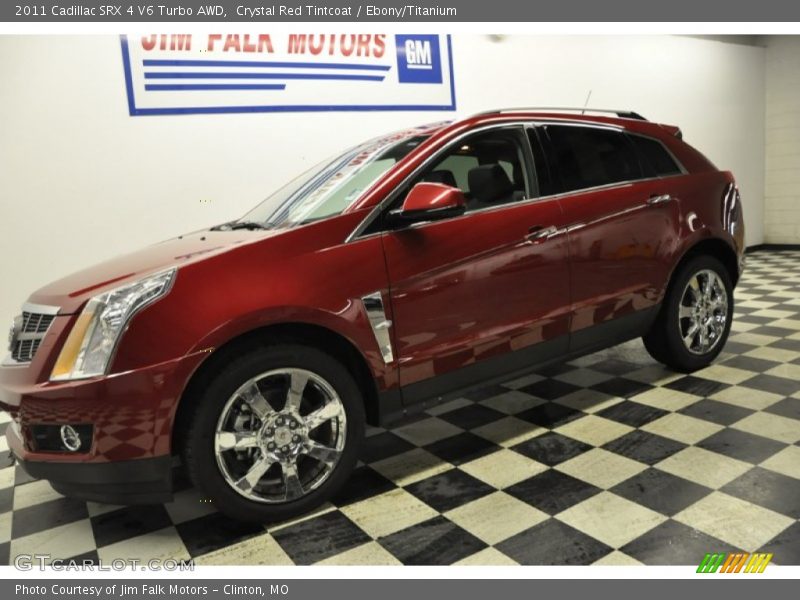 Crystal Red Tintcoat / Ebony/Titanium 2011 Cadillac SRX 4 V6 Turbo AWD