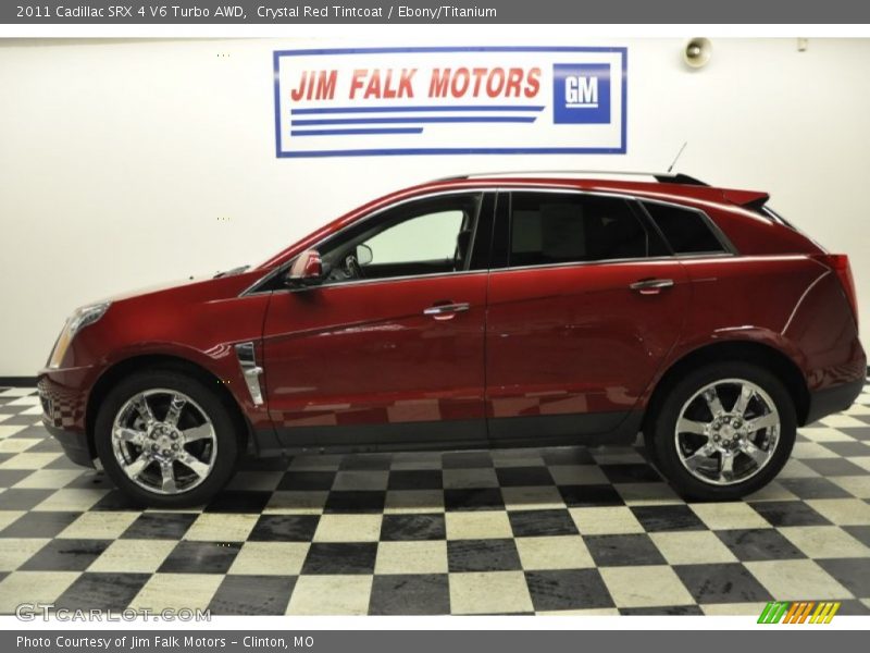 Crystal Red Tintcoat / Ebony/Titanium 2011 Cadillac SRX 4 V6 Turbo AWD