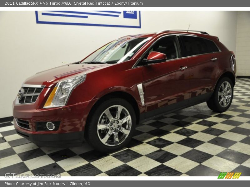 Crystal Red Tintcoat / Ebony/Titanium 2011 Cadillac SRX 4 V6 Turbo AWD