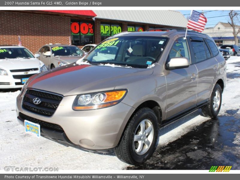 Golden Beige / Beige 2007 Hyundai Santa Fe GLS 4WD