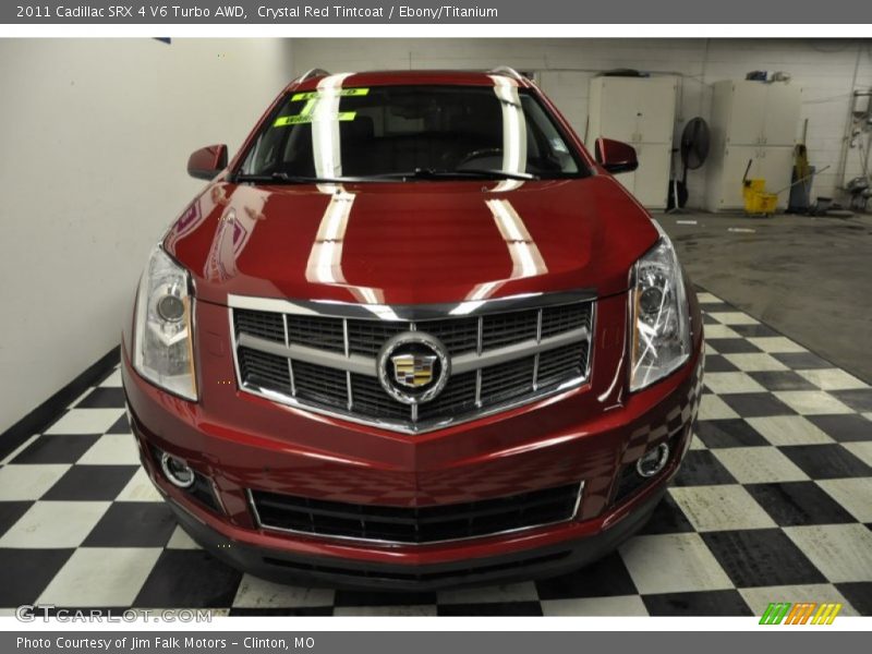 Crystal Red Tintcoat / Ebony/Titanium 2011 Cadillac SRX 4 V6 Turbo AWD