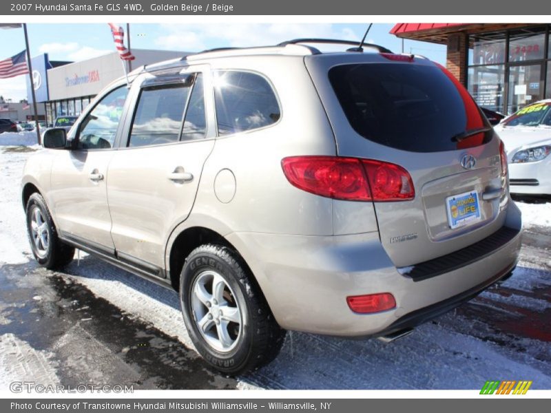 Golden Beige / Beige 2007 Hyundai Santa Fe GLS 4WD