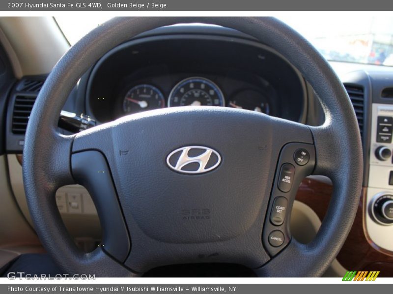 Golden Beige / Beige 2007 Hyundai Santa Fe GLS 4WD