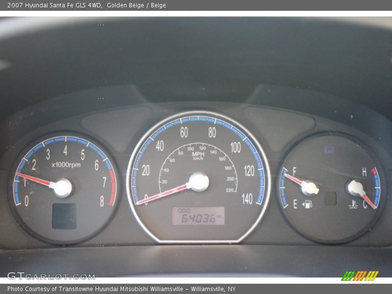 Golden Beige / Beige 2007 Hyundai Santa Fe GLS 4WD