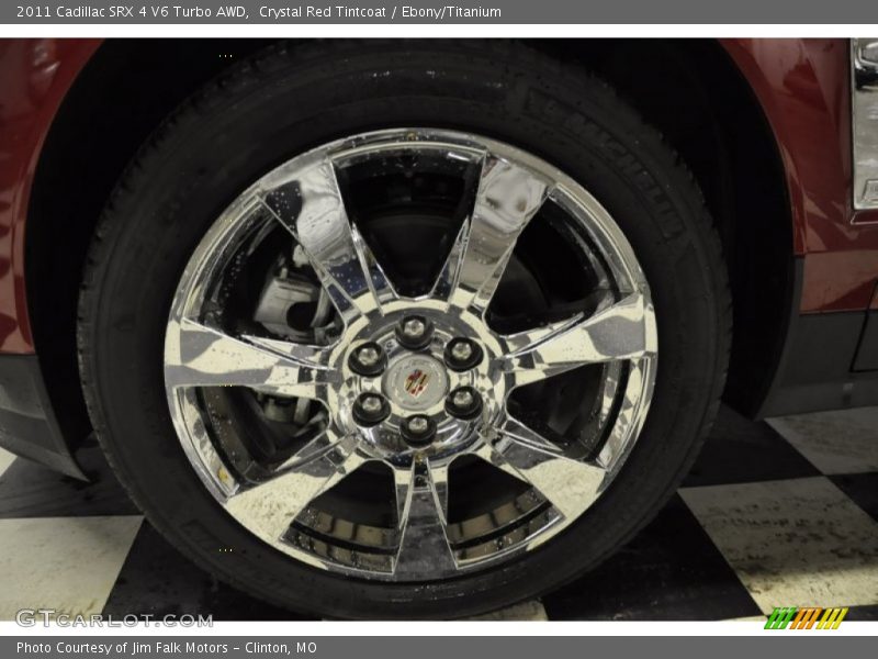 Crystal Red Tintcoat / Ebony/Titanium 2011 Cadillac SRX 4 V6 Turbo AWD