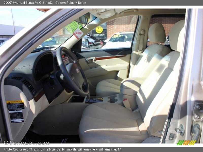 Golden Beige / Beige 2007 Hyundai Santa Fe GLS 4WD