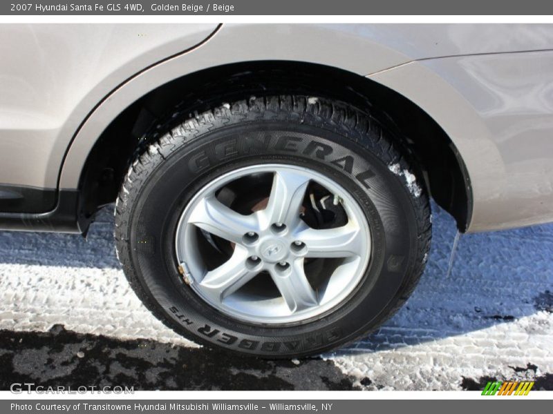 Golden Beige / Beige 2007 Hyundai Santa Fe GLS 4WD
