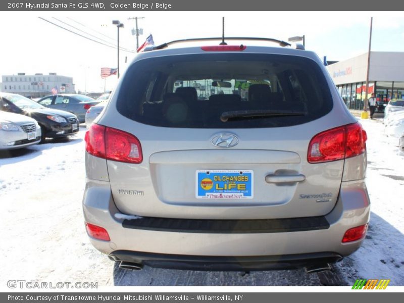 Golden Beige / Beige 2007 Hyundai Santa Fe GLS 4WD