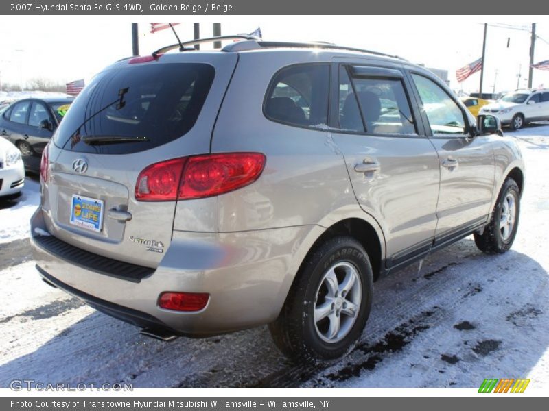 Golden Beige / Beige 2007 Hyundai Santa Fe GLS 4WD