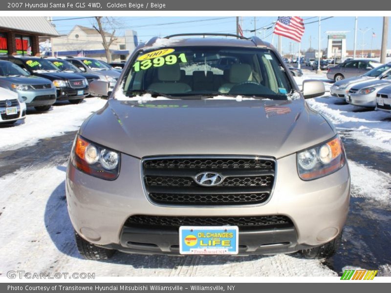 Golden Beige / Beige 2007 Hyundai Santa Fe GLS 4WD