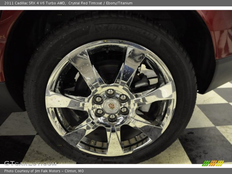 Crystal Red Tintcoat / Ebony/Titanium 2011 Cadillac SRX 4 V6 Turbo AWD