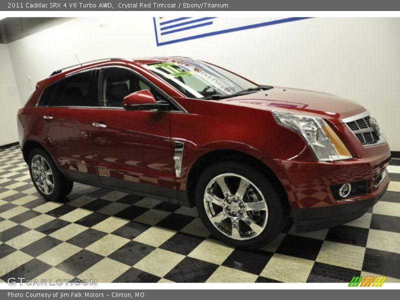 Crystal Red Tintcoat / Ebony/Titanium 2011 Cadillac SRX 4 V6 Turbo AWD