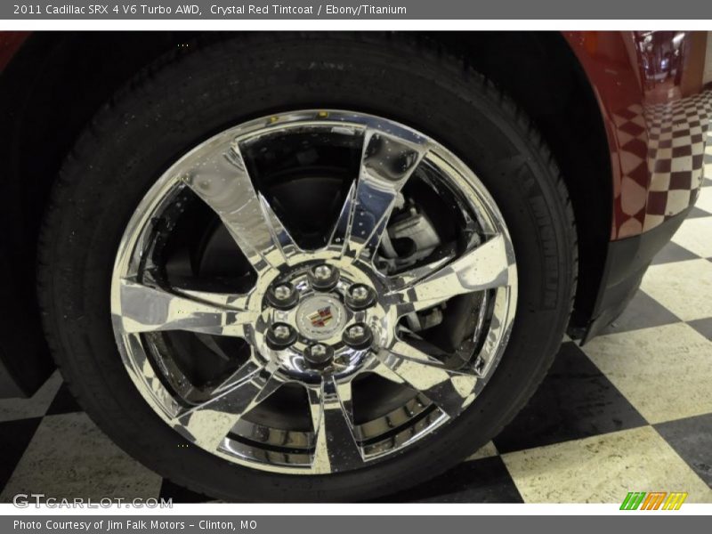 Crystal Red Tintcoat / Ebony/Titanium 2011 Cadillac SRX 4 V6 Turbo AWD