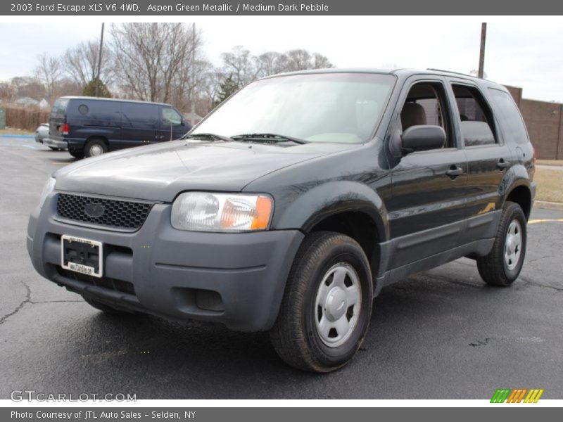 Aspen Green Metallic / Medium Dark Pebble 2003 Ford Escape XLS V6 4WD
