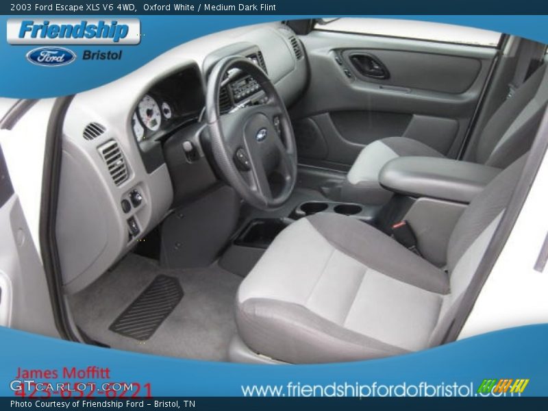 Oxford White / Medium Dark Flint 2003 Ford Escape XLS V6 4WD