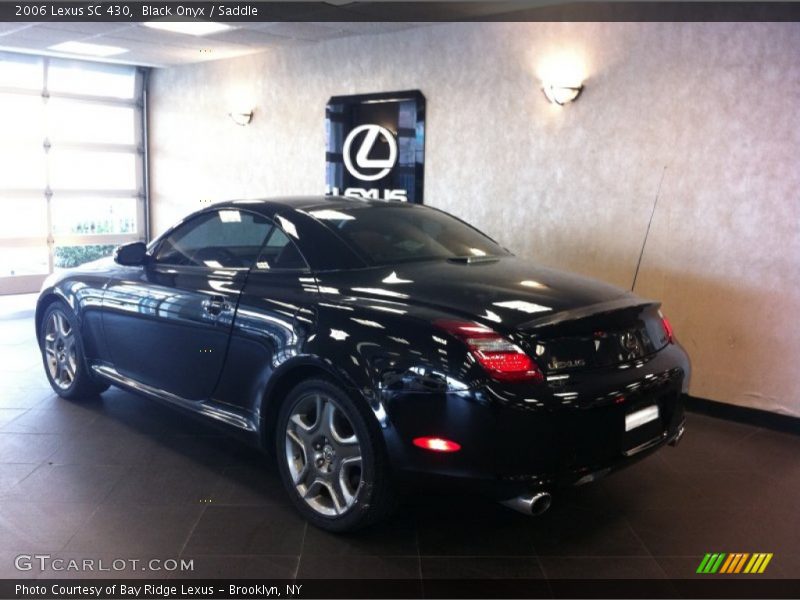 Black Onyx / Saddle 2006 Lexus SC 430