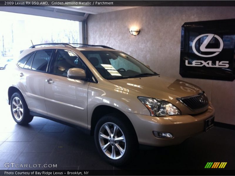 Golden Almond Metallic / Parchment 2009 Lexus RX 350 AWD