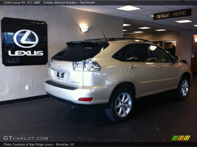 Golden Almond Metallic / Parchment 2009 Lexus RX 350 AWD