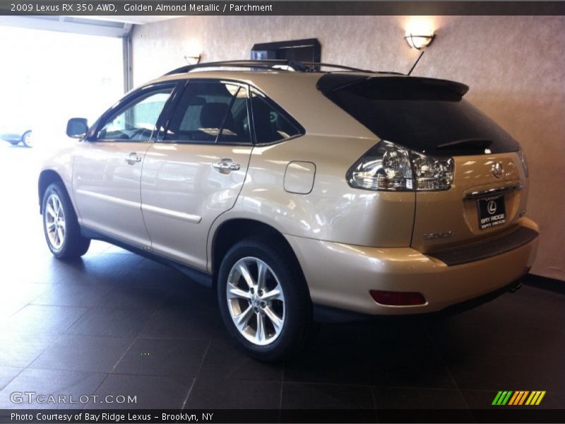Golden Almond Metallic / Parchment 2009 Lexus RX 350 AWD
