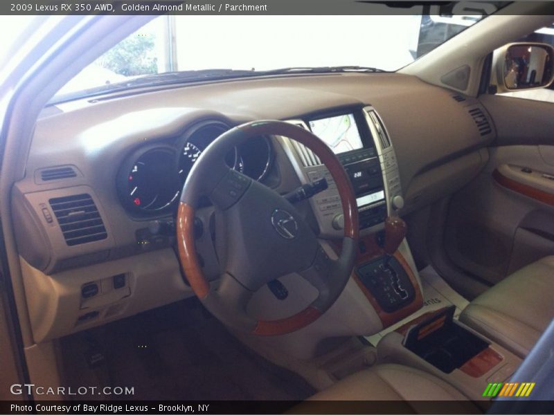 Golden Almond Metallic / Parchment 2009 Lexus RX 350 AWD