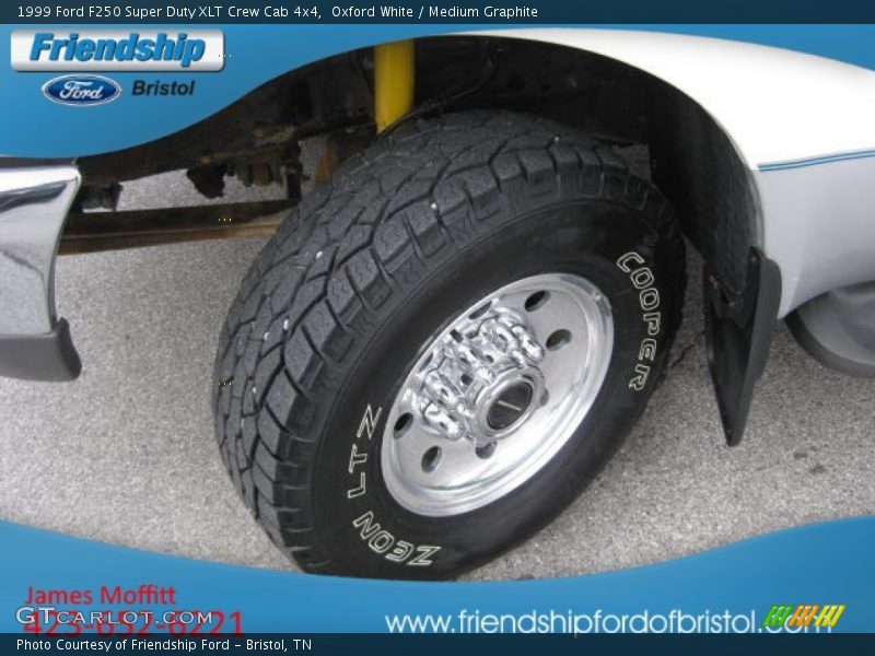 Oxford White / Medium Graphite 1999 Ford F250 Super Duty XLT Crew Cab 4x4