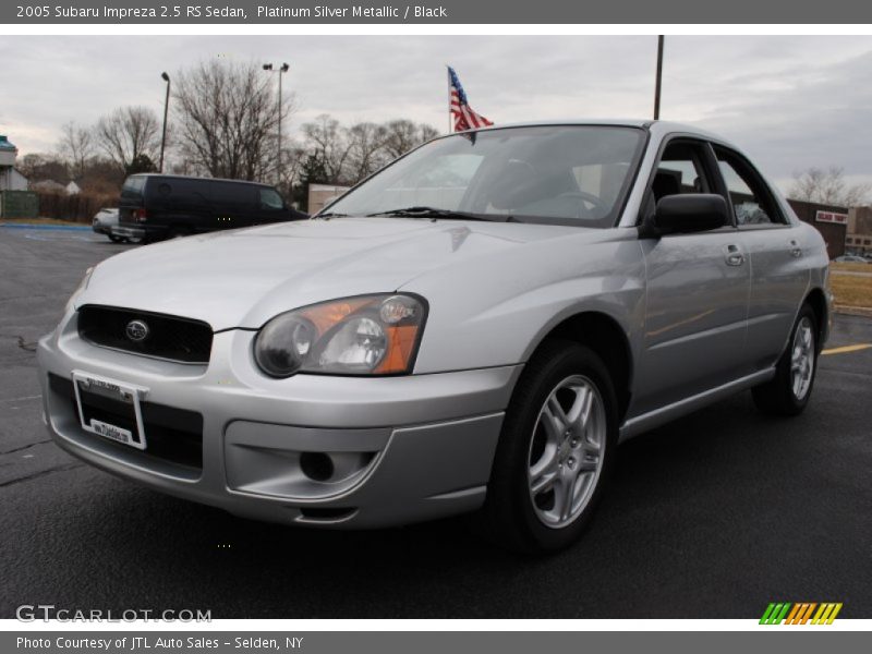 Platinum Silver Metallic / Black 2005 Subaru Impreza 2.5 RS Sedan