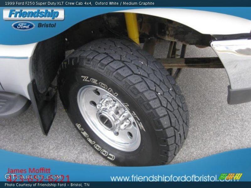 Oxford White / Medium Graphite 1999 Ford F250 Super Duty XLT Crew Cab 4x4