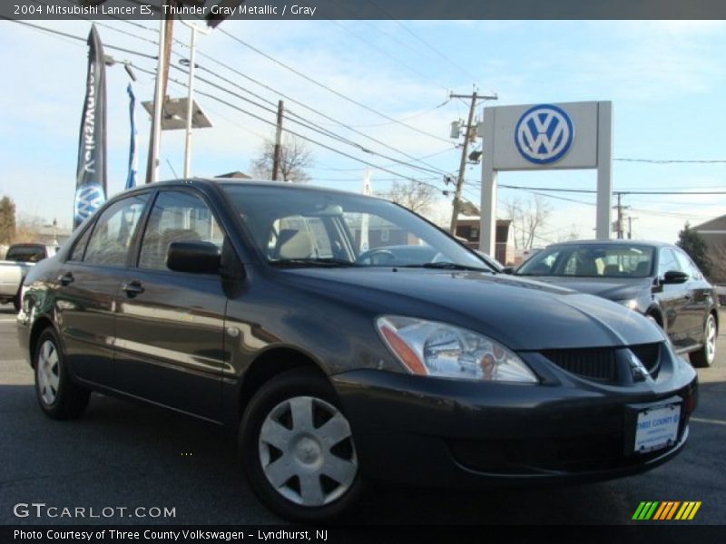 Thunder Gray Metallic / Gray 2004 Mitsubishi Lancer ES