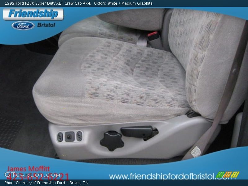 Oxford White / Medium Graphite 1999 Ford F250 Super Duty XLT Crew Cab 4x4