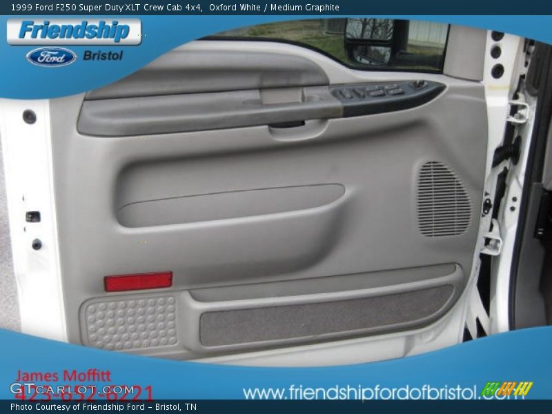 Oxford White / Medium Graphite 1999 Ford F250 Super Duty XLT Crew Cab 4x4