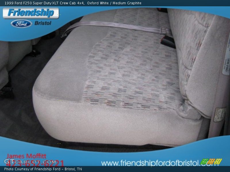 Oxford White / Medium Graphite 1999 Ford F250 Super Duty XLT Crew Cab 4x4