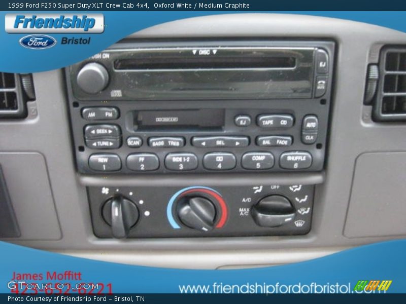 Oxford White / Medium Graphite 1999 Ford F250 Super Duty XLT Crew Cab 4x4