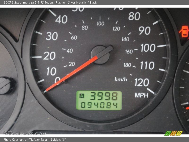 Platinum Silver Metallic / Black 2005 Subaru Impreza 2.5 RS Sedan