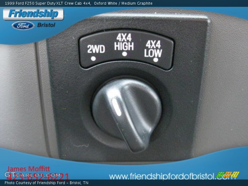 Oxford White / Medium Graphite 1999 Ford F250 Super Duty XLT Crew Cab 4x4