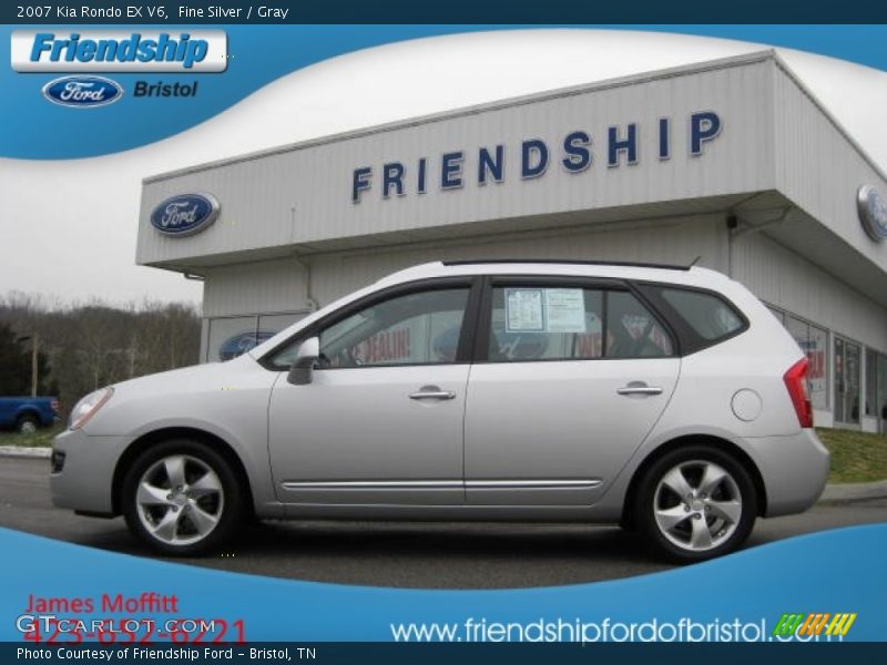 Fine Silver / Gray 2007 Kia Rondo EX V6