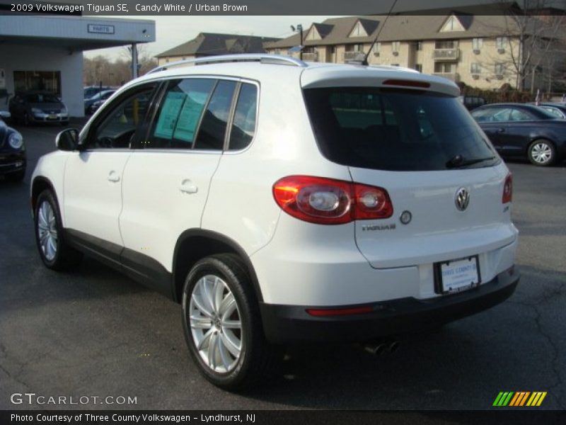 Candy White / Urban Brown 2009 Volkswagen Tiguan SE