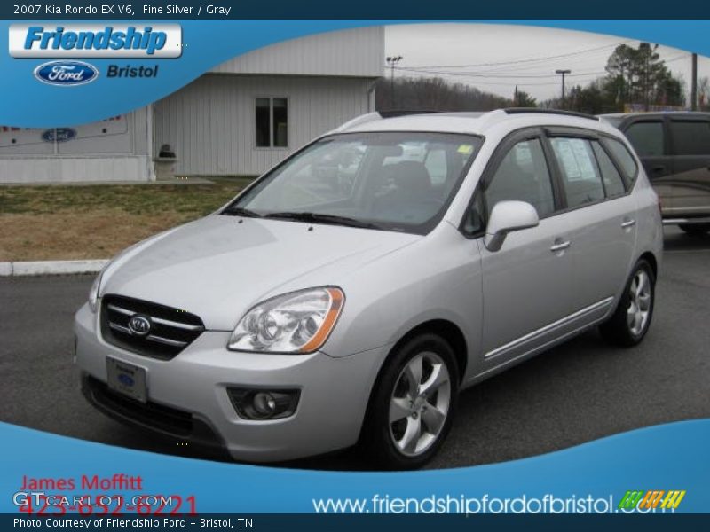 Fine Silver / Gray 2007 Kia Rondo EX V6