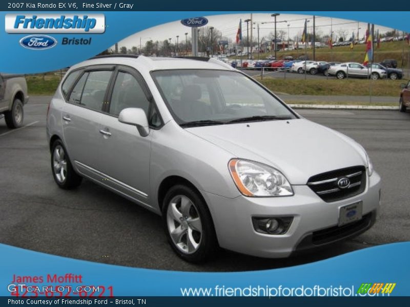 Fine Silver / Gray 2007 Kia Rondo EX V6
