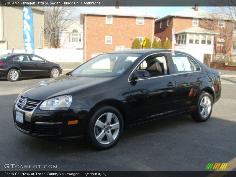 Black Uni / Anthracite 2009 Volkswagen Jetta SE Sedan