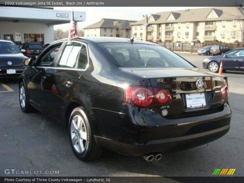 Black Uni / Anthracite 2009 Volkswagen Jetta SE Sedan