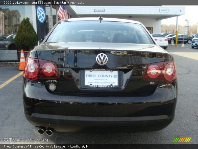 Black Uni / Anthracite 2009 Volkswagen Jetta SE Sedan