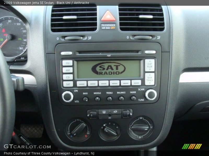 Black Uni / Anthracite 2009 Volkswagen Jetta SE Sedan