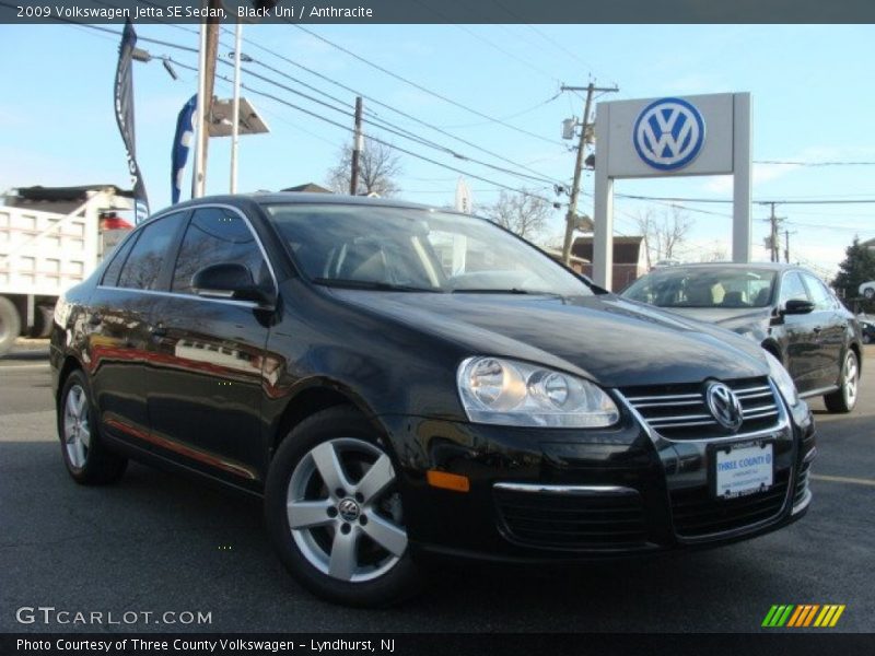 Black Uni / Anthracite 2009 Volkswagen Jetta SE Sedan